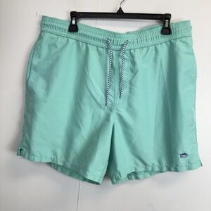 Southern Tide SkipJack Swim Trunks Mint Green Pockets Mens Size Medium 6" Inseam